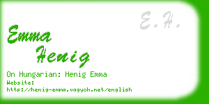 emma henig business card